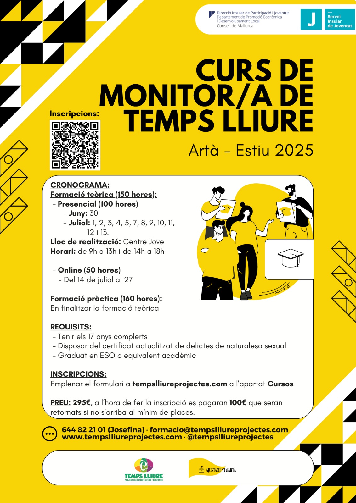 Curs de Monitor/a de Temps Lliure - ARTÀ (ESTIU 2025)